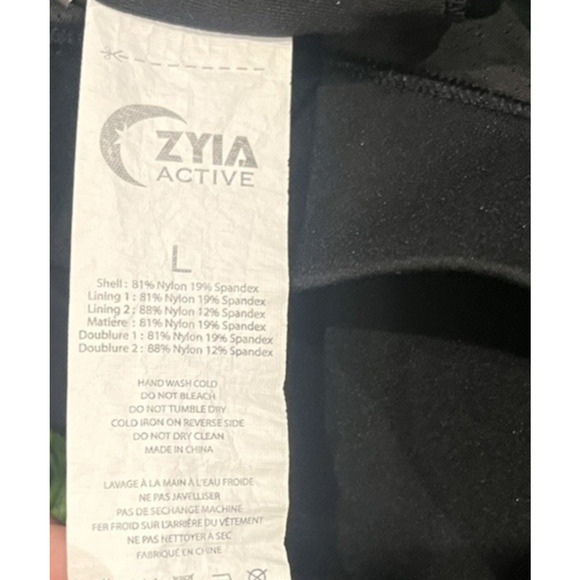 Zyia Lot Of 4 Sports BrasHigh Impact Racerback Black SZ Small - Picture 7 of 14